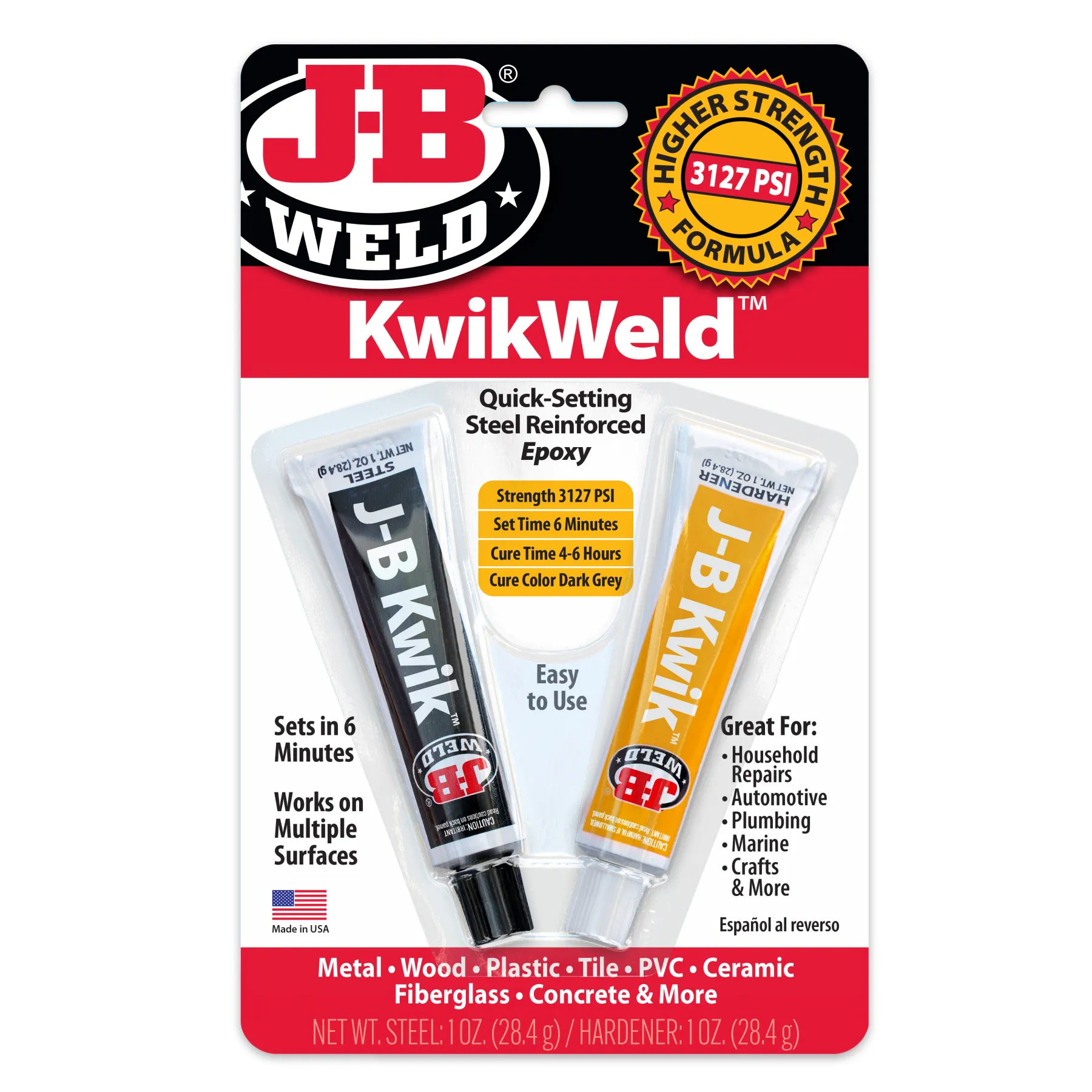 Kwikweld Quick Setting Steel Reinforced Epoxy 25ml