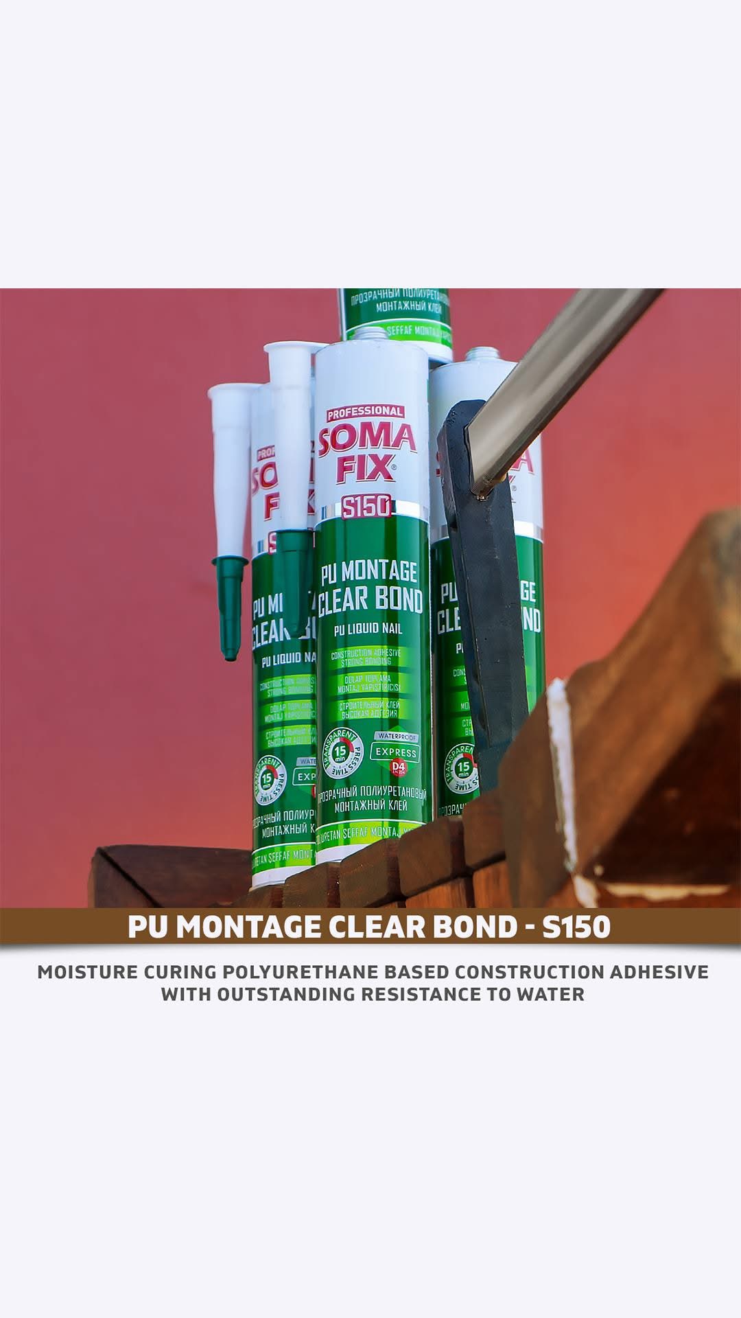 S150 Pu Montage Clear Bond